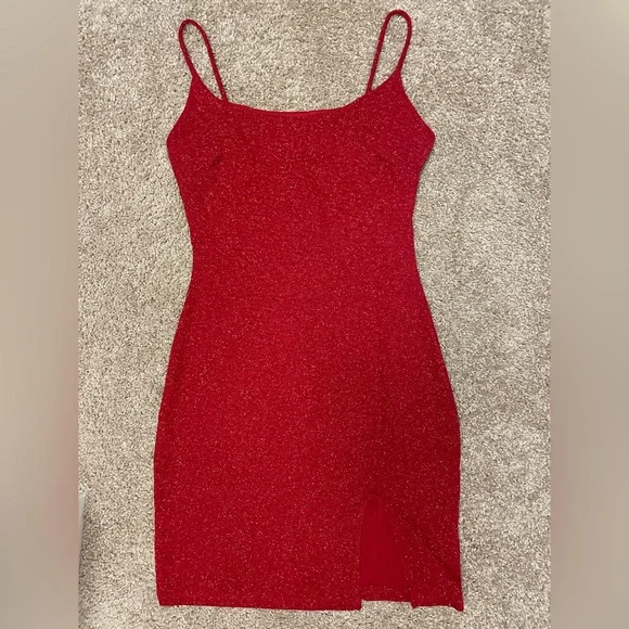 Windsor Shine Through Glitter Mini Dress
